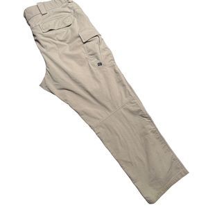 511 Tactical Pants Men's 44x32 Khaki Tan Cargo RipStop‎ Work Leisure Relaxed